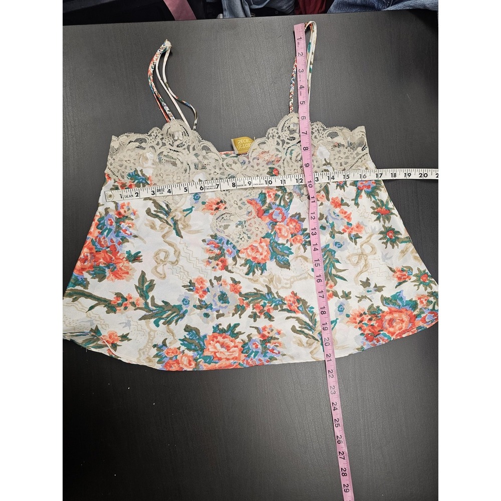 Vintage Victoria's‎ Secret Camisole Womens Medium Floral Lace Satin Sleepwear - Picture 5 of 8